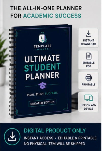 University Student Planner 2026