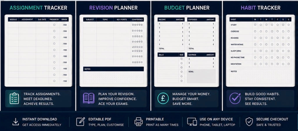 University Student Planner 2026